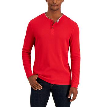 Men's Thermal Henley Shirt, Created for Macy's product img