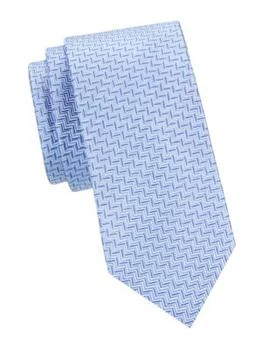 Saks Fifth Avenue | Chevron Silk Tie,商家Saks OFF 5TH,价格¥239