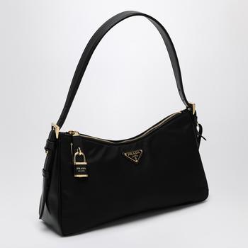 バッグ PRADA Nylon Leather Shoulder Bag Black 0400025456419_BLACK?wid=600&