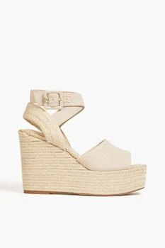 Sam Edelman | Vada canvas espadrille wedge sandals,商家THE OUTNET US,价格¥680