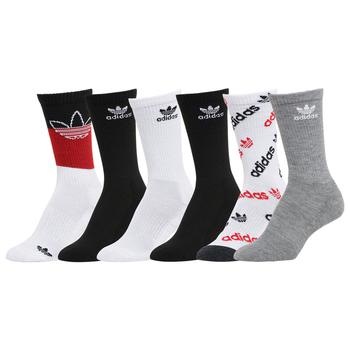 商品Adidas | adidas Youth Originals Mixed 6-Pack Crew Socks - Boys' Grade School,商家Kids Foot Locker,价格¥109图片