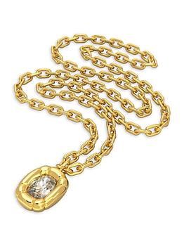 商品Dulcis Swarovski Crystal Goldplated Pendant Necklace图片
