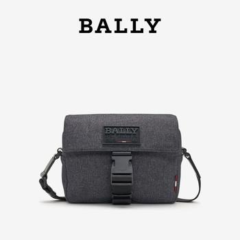 bally 包单肩包, Bally | BALLYBALLY 男士灰色尼龙混纺邮差包 6234242单肩/斜挎包商品图片 额外8.2折x额外9折, 额外八二折, 额外九折