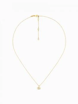 Gucci | GG Running Gucci necklace in 18kt gold with GG monogram pendant 