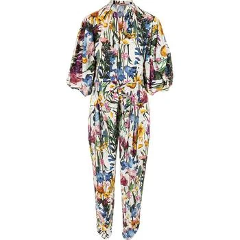 推荐Stella McCartney Rewild Floral-Printed Puff Sleeved Jumpsuit商品