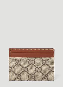 supreme包, Gucci | Gucci Linea Supreme Cardholder in Brown商品图片 