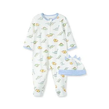 Little Me | Baby Boys Dinomite Footed Coverall and Cap Set, 2 Piece 独家减免邮费