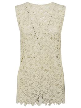 推荐Jil Sander Floral Perforated Sleeveless Top商品