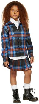 Charles Jeffrey Loverboy, Charles Jeffrey Loverboy | SSENSE Exclusive Kids Black Tartan Jacket商品图片 3折