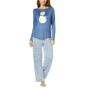 Hue | Women's Skaters Bouquet Long-Sleeve T-Shirt and Pajama Pants Set,商家Macy's,价格¥156