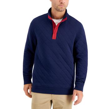 Club Room | Men's Quilted Pullover Sweater, Created for Macy's商品图片,5折
