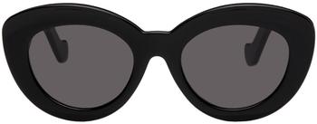 推荐Black Acetate Oval Sunglasses商品