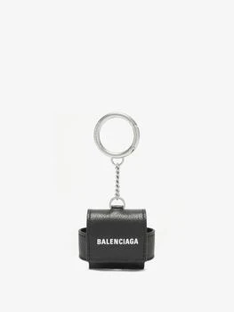 Balenciaga | Cash logo-print leather AirPod case,商家MATCHES,价格¥2121