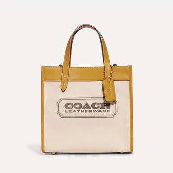 推荐Coach Field 22 Canvas and Faux Leather Tote Bag商品