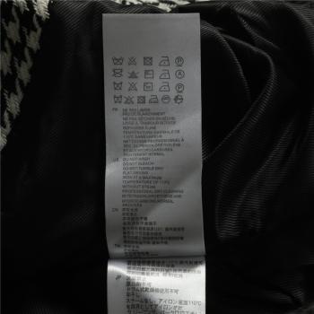 sandeo, Sandro | SANDRO 女士格纹棉质西服外套 AG10231054-BLACK商品图片 独家减免邮费