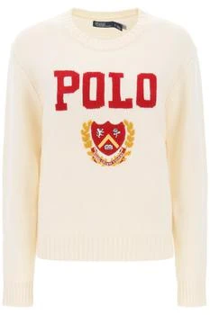 推荐Polo ralph lauren sweater with embroidered crest商品