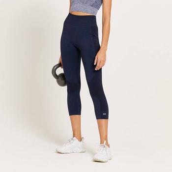 推荐MP Women's Curve High Waisted 3/4 Leggings - Galaxy Blue Marl商品