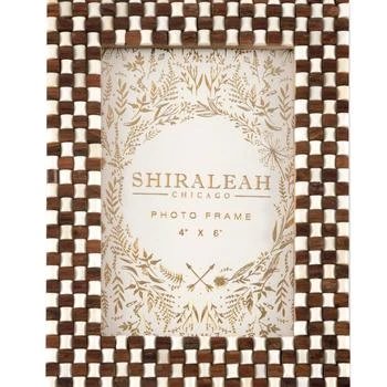 Shiraleah | Roma Check 4" x 6" Picture Frame, Multi,商家Verishop,价格¥395