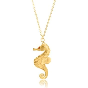 MAX + STONE | 14K Yellow Gold Enamel Seahorse Pendant Necklace,商家Premium Outlets,价格¥1844