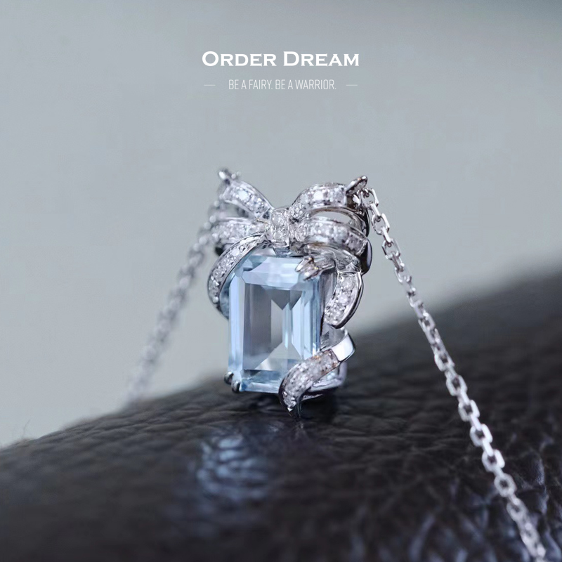 商品Order Dream | 18K金海蓝宝项链,商家Order Dream,价格¥2988图片