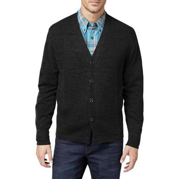 推荐Weatherproof Vintage Mens Knit Front-Button Cardigan Sweater商品