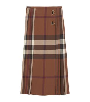 推荐Pleated Check Kilt Skirt商品