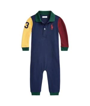 Ralph Lauren | Color-Blocked Cotton Mesh Polo Coverall (Infant),商家Zappos,价格¥221