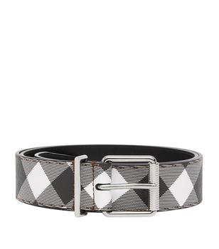 巴宝莉皮带, Burberry | Leather Check Belt商品图片 