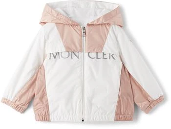 Moncler | Baby Pink & White Arilas Parka 独家减免邮费