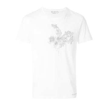 Alexander McQueen | Alexander McQueen 亚历山大·麦昆 男士白色聚酯棉质短袖T恤 463984-QKZ63-0900商品图片,满$100享9.5折, 满折