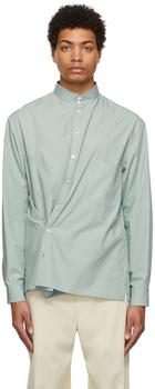 lamaire, Lemaire | Blue Adjustable Twisted Shirt商品图片 4.5折