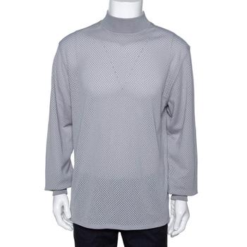 essentials polo, [二手商品] Fear of god | Fear of God Fifth Collection Grey Perforated Knit Long Sleeve T Shirt S商品图片 6.5折