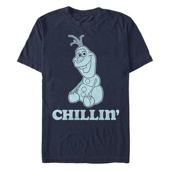 Disney | Disney Men's Frozen Olaf Chillin, Short Sleeve T-Shirt 额外7折, 额外七折