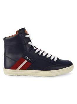 Bally | Oldani Leather High-Top Sneakers商品图片,8.6折