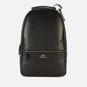 Ralph Lauren | Polo Ralph Lauren Men's Smooth Leather Backpack - Black 额外7折, 额外七折