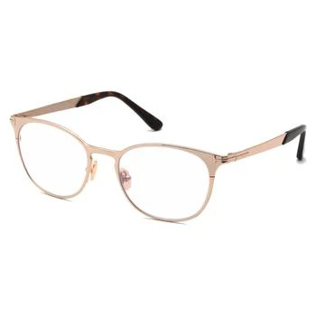 推荐Tom Ford Unisex Eyeglasses - Shiny Rose Gold Round Metal Frame, 52 mm | FT5732-B 028商品