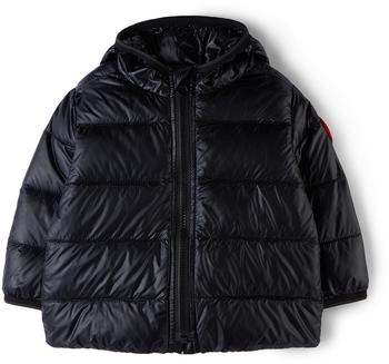 商品Canada Goose | 黑色 Crofton 婴儿羽绒连帽夹克,商家SSENSE CN,价格¥5444图片
