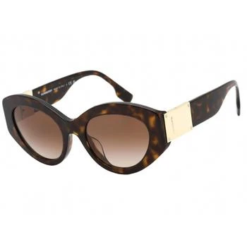 推荐Burberry Women's Sunglasses - Dark Havana Cat Eye Plastic Frame | 0BE4361F 300213商品