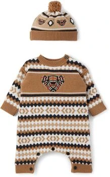 Burberry | Baby Cashmere Fair Isle Bodysuit Set 