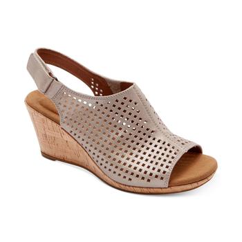 Rockport | Women's Briah Perf Sling Wedge Sandals商品图片,6.5折起