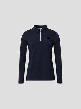 推荐Womens Navy Half Zip Up All-in-One T-shirt商品