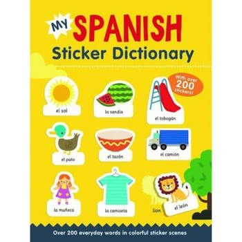 Barnes & Noble | My Spanish Sticker Dictionary- Over 200 everyday words in colorful sticker scenes by Catherine Bruzzone,商家Macy's,价格¥67