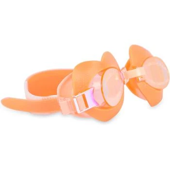 Heart shaped mini swim goggles in orange