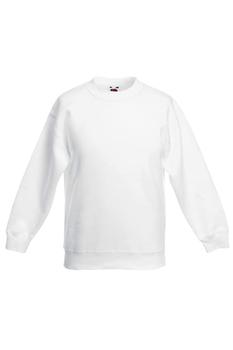 推荐Fruit Of The Loom Kids Big Girls Classic 80/20 Set-In Sweatshirt (Pack of 2) (White)商品
