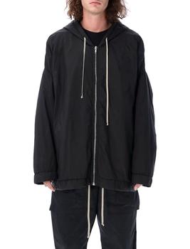 推荐Rick Owens DRKSHDW Zipped Oversized Drawstring Raincoat商品