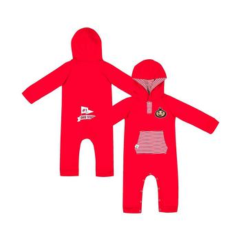 Colosseum | Infant Boys and Girls Scarlet Ohio State Buckeyes Whowonkas Raglan Long Sleeve Hoodie Jumper商品图片,