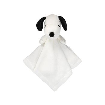 商品Lambs & Ivy | Peanuts Snoopy Lovey White/Black Plush Security Blanket,商家Macy's,价格¥99图片