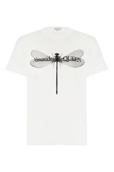 Alexander McQueen | Alexander McQueen Dragon-Fly Printed Crewneck T-Shirt 6.7折起, 独家减免邮费