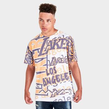 推荐Men's Mitchell & Ness Los Angeles Lakers NBA Jumbotron T-Shirt商品