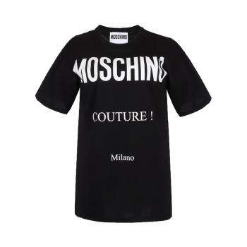 Moschino | MOSCHINO 女黑色短袖T恤 A0716-0540-2555商品图片,满$100享9.5折, 满折